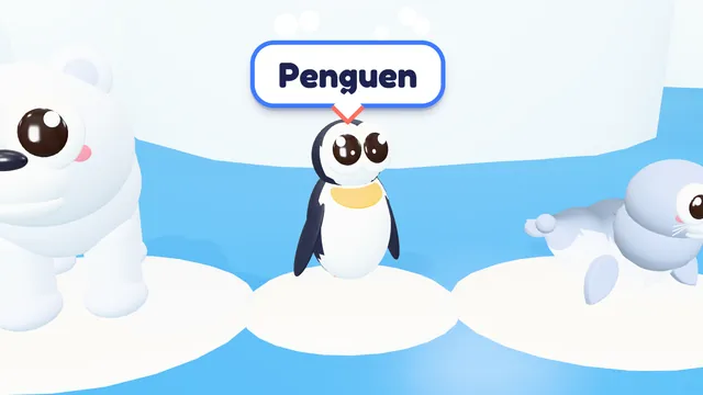 Buz kütlesi üzerinde seslenen penguen