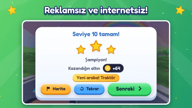 Reklamsız ve internetsiz: üç yıldızlı seviye sonu
